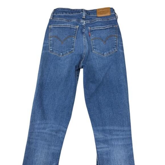 LEVI'S Premium 721 High-Rise Skinny Jeans Sz 25 Cassandra Says - Picture 9 of 10